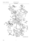 OVEN / CABINET Diagram and Parts List for GLMV169DQD  Frigidaire Microwave