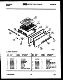 BROILER DRAWER PARTS Diagram and Parts List for G32BPCW2  Frigidaire Range