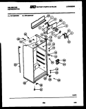 CABINET PARTS Diagram and Parts List for TPK160PN0W  Kelvinator Refrigerator