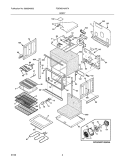 BODY Diagram and Parts List for FGEW2745KFA  Frigidaire Wall Oven