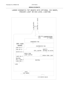 Wiring Schematic Diagram and Parts List for LFHT1831QP4  Frigidaire Refrigerator