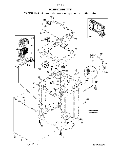 Lower cabinet/top Diagram and Parts List for 41771723512  Kenmore Washer Dryer Combo