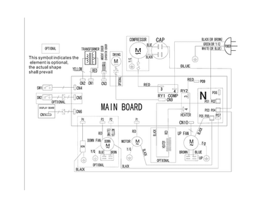 Wiring Diagram Diagram and Parts List for CRA073PU112  Frigidaire Air Conditioner