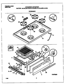 Frigidaire Mpf300pbdf 5 Diagram and Parts List for MPF300PBDF V1 Frigidaire Range