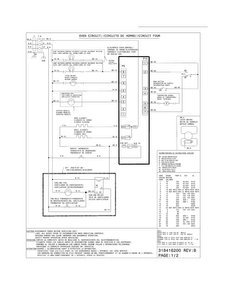 Wiring Diagram Diagram and Parts List for FFET3025LWB  Frigidaire Wall Oven