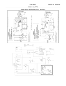 Wiring Diagram Diagram and Parts List for FGMC3065PFF  Frigidaire Microwave Oven Combo
