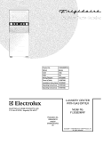 COVER Diagram and Parts List for FLSG62MRFS4  Frigidaire Washer Dryer Combo