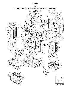 Body Diagram and Parts List for 79042512316  Kenmore Range