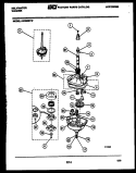 TRANSMISSION PARTS Diagram and Parts List for AW200G1W  Kelvinator Washer