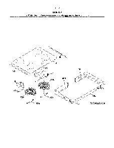 Main top Diagram and Parts List for 79042512315  Kenmore Range