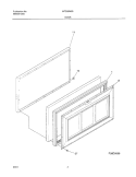 DOOR Diagram and Parts List for MFC05M0BW6  Frigidaire Freezer