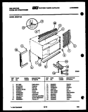 CABINET AND INSTALLATION PARTS Diagram and Parts List for M208F1QA  Kelvinator Air Conditioner