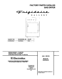 COVER Diagram and Parts List for GSGR642AS2  Frigidaire Dryer
