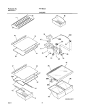 SHELVES Diagram and Parts List for FRT18IG4AT0  Frigidaire Refrigerator