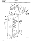 CABINET Diagram and Parts List for MRT18DNGW1  Uni Refrigerator