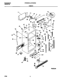 CABINET Diagram and Parts List for FRT22RGCD1  Frigidaire Refrigerator