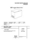 COVER Diagram and Parts List for MFC07M1BW5  Frigidaire Freezer