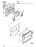 DOOR Diagram and Parts List for FED300BEBA  Frigidaire Range