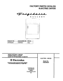 COVER Diagram and Parts List for GSER642AS1  Frigidaire Dryer