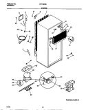 SYSTEM Diagram and Parts List for FRT18KRED1  Frigidaire Refrigerator