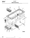 CABINET / CONTROL / SHELVES Diagram and Parts List for MFC20M4BW5  Frigidaire Freezer