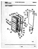 DOOR Diagram and Parts List for UL2494ECW4  Frigidaire Freezer