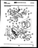 CONTROL, SEAL AND DRUM ASSEMBLY Diagram and Parts List for WL24F2WWMB  Gibson Washer