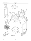 BODY Diagram and Parts List for TEF303BWF  Tappan Range