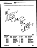 AIR HANDLING PARTS Diagram and Parts List for A04LE2F1  Frigidaire Air Conditioner