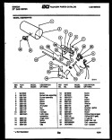 BURNER, IGNITER AND VALVE Diagram and Parts List for DG27S6WVFB  Gibson Dryer