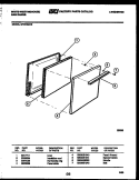 DOOR PARTS Diagram and Parts List for GF201ND2  Frigidaire Range