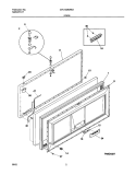 DOOR Diagram and Parts List for CFC13M5AW2  Uni Freezer