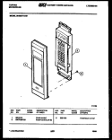 CONTROL PANEL Diagram and Parts List for 56-5897-10-01  Tappan Microwave