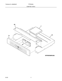 CONTROL PANEL Diagram and Parts List for FFEW3025LWA  Frigidaire Wall Oven