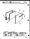 DOOR PARTS Diagram and Parts List for KF201HDD2  Frigidaire Range