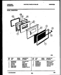DOOR PARTS Diagram and Parts List for CP303VP2D1  Frigidaire Range