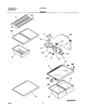 SHELVES Diagram and Parts List for GRT18S5AW2  Gibson Refrigerator