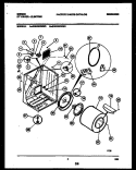 CABINET AND COMPONENT PARTS Diagram and Parts List for GDE336RBW0  Gibson Dryer