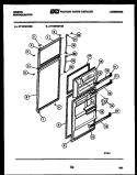 DOOR PARTS Diagram and Parts List for RT19F3WT3D  Gibson Refrigerator