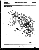 SHELVES AND SUPPORTS Diagram and Parts List for FPI11TLFL1  Frigidaire Refrigerator