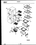 SHELVES AND SUPPORTS Diagram and Parts List for MRS26WRBD0  Frigidaire Refrigerator