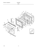 DOOR Diagram and Parts List for EW30GS65GB9  Electrolux Range
