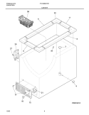 CABINET Diagram and Parts List for FFC09K2CW1  Frigidaire Freezer