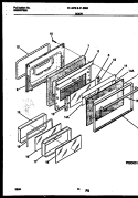 DOOR PARTS Diagram and Parts List for 31-4972-00-02  Tappan Range