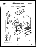 LOWER BODY PARTS Diagram and Parts List for 72-3657-00-06  Tappan Range