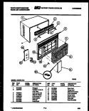 CABINET PARTS Diagram and Parts List for AC057L7A1  Frigidaire Air Conditioner