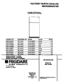 COVER Diagram and Parts List for MRT15CNEW6  Frigidaire Refrigerator