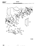 UPPER CABINET / DRUM / HEATER Diagram and Parts List for MLXG42REW0  Frigidaire Washer Dryer Combo