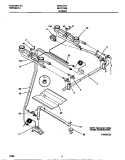 BURNER Diagram and Parts List for MPF311SBDC  Frigidaire Range