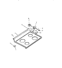 COOKTOP Diagram and Parts List for RE34BAH2  Frigidaire Range